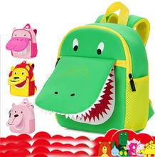 Mochila infantil de desenho animado, bolsa escolar para jardim de infância, mochila respirável com desenho de animais, meninos e meninas, novo, 2019 2024 - compre barato