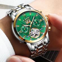 LIGE Genuine Watch Men Automatic Mechanical Tourbillon Watch Luxury Fashion Stainless Steel Sport Watches Mens Relogio Masculino 2024 - buy cheap