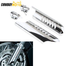 Motorcycle Lower Fork Leg Cover Guard Deflector Shield For Harley Touring Street Electra Glide Road King 2000-2013 2012 2011 2024 - buy cheap