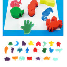 24Pcs Sponge Set Children Kids Art Craft Painting DIY Toy Home Education School 2024 - buy cheap
