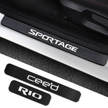 For Kia Sportage 3 4 QL Rio 3 4 K2 Optima Sorento Picanto Ceed Forte Cadenza K9 Soul 4PCS Car Door Sill Sticker Auto Accessories 2024 - buy cheap