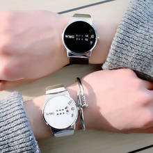 Relógio feminino simples de couro, relógio casual para mulheres e homens, relógio de quartzo de couro 2024 - compre barato