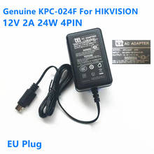 Original cwt 24w 12v 2a 4pin KPC-024F fonte de alimentação adaptador ac para hikvision DS-7204HWI-SH econômico wd1 dvr LTD8308T-FT carregador 2024 - compre barato