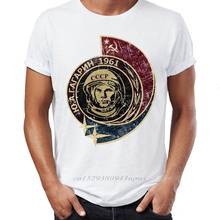 Camiseta con estampado de Yuri Gagarin para hombre, camisa con diseño de primer humano en el espacio, Unión soviético, astronauta, éxito de la gente 2024 - compra barato