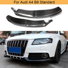 Car Front Bumper Lip Splitters Spoiler for Audi A4 B8 Standard Sedan 4 Door 2009-2012 Non Sline Front Splitters Carbon Fiber FRP 2024 - buy cheap