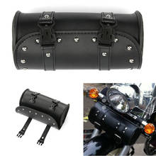 Motorcycle Fork Bag,Universal PU Leather Handlebar Bag  with Internal Zipper Pocket for Honda Kawasaki Suzuki Yamaha 2024 - buy cheap