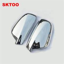 SKTOO For 2004-2012 Peugeot 307 Door Side Wing Mirror Chrome Cover Rear View Cap Accessories 2pcs per Set Car Stying