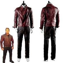 Guardians Star-Lord Peter Jason Quill Cosplay Costume Adult Men Halloween Outfit Custom Made 2024 - buy cheap