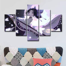 5 Piece Wall Art Canvas Japan Anime Manga Pictures Butterfly Figure Posters Room Decoration Teenager Modern Living Room Decor 2024 - buy cheap