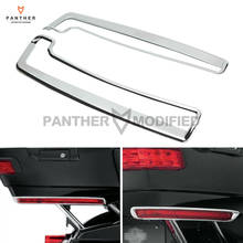 Chrome Motorcycle Tour-Pak Side Marker Light Trim Rear Decoration case for Harley Tri Electra Glide Model 2014-later 2024 - buy cheap