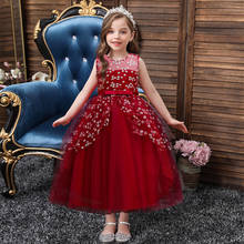 Vestido de princesa infantil feminino para casamento, vestido de primavera para meninas com laço e cauda pequena, roupas de páscoa para bebês, novo, 2021 2024 - compre barato