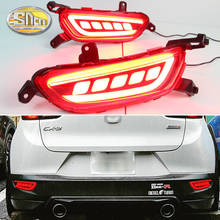 3-in-1 Functions LED Reflector Lamp Rear Fog Lamp Bumper Light Brake Light Turn Signal For Mazda CX-3 CX3 2015 - 2020 2024 - buy cheap