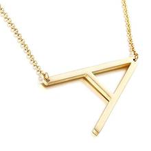 Elegant Fashion Women Necklace 26 English Letter Pendant Chain Alloy Necklace Choker Party Jewelry Gift Woman's accesories 2024 - buy cheap
