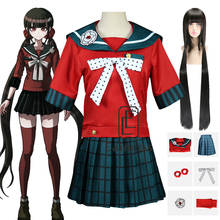 Disfraz de Anime Danganronpa V3 Killing Harmony Harukawa Maki, uniforme escolar para niñas y mujeres, peluca de traje de marinero 2024 - compra barato