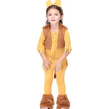 New Baby Girl Clothing Set Milk Silk Lion King Animal Cosplay Clothing Set Costume Party Cartoon Stage Play Clothes 2024 - buy cheap