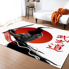 Home Carpet Man Sword Bushido Carpets for Living Room Anti-slip Carpet for Bedroom and Kitchen 2024 - buy cheap