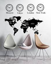 World Map Wall Sticker Office Wall Decal Office World Map Decoration Sticker Vinyl Decal Home Living Room Decoration Art  dt03 2024 - buy cheap