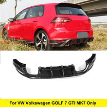 Carbon Fiber Rear Bumper Lip Diffuser For VW Volkswagen GOLF 7 VII MK7 GTI 2013-2017 Car Styling 2024 - buy cheap