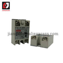 Industrial SSR-50DA 50amp 3-32VDC to 24-380VAC single phase dc-ac ssr solid state relay for Fotek 2024 - buy cheap