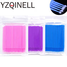 100PCS/Pack Microbrushes for Eyelash Extension Makeup Brushes Swab Disposable Individual Applicators Mascara Eyelashes Brushes 2024 - buy cheap