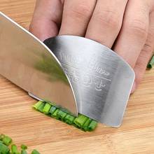 Кухонный инструмент из нержавеющей стали, защитный резак для пальцев, безопасный резак для ножа 2024 - купить недорого