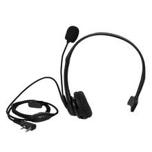 HFES 2 PIN PTT Mic Headphone Headset for KENWOOD RETEVIS BAOFENG UV5R 5R/888S 2024 - buy cheap