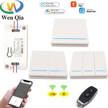 Wenqia WiFi/433Mhz Smart Light Switch Wireless Remote Control 1/2/3gangs rf Relay Receiver AC85-220V control for LED/Light/lamp 2024 - buy cheap