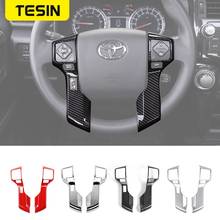 TESIN Interior Mouldings Car Steering Wheel Decoration Cover Stickers Trim for Toyota 4Runner 2010+ ABS Auto Accessories Stying 2024 - buy cheap