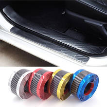 5D Carbon Fiber Rubber Protector Door Sill Car Sticker Auto for Car Bumper Strip Protectors Exterior Car Styling Accessorie 2024 - buy cheap
