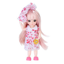 Novo 13 bonecas articuladas móveis com roupas de moda mini 16cm bjd boneca do bebê brinquedo para meninas presente 2024 - compre barato