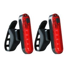 2pcs Bike Taillight Cycling Waterproof USB Rechargeable Lamp 4 Modes LED Front Rear Tail Light Lamp Mountain Bike Cycling Light 2024 - buy cheap