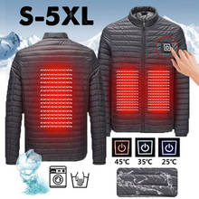 Chaqueta inteligente con calefacción eléctrica para Hombre, abrigo con USB para la espalda, ropa de calle para invierno, 2019 2024 - compra barato