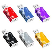 Portable Mini USB2.0 Card Reader High Speed Micro-SD/TF/CT/MS/SDHC/MMC Memory Card Reader for Mobile Phone Computer Card Reader 2024 - buy cheap