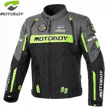MOTOBOY-Chaqueta de Motocross para hombre, respirador reflectante, Forro cálido extraíble, bordado 600D, con almohadilla, 1 ud. 2024 - compra barato