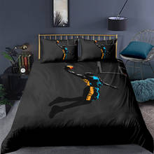 Baskball Quilt Cover Set 3D Black Comforter Covers Pillow Slips Full Double Single Twin Queen King Size 140*200cm Bedclothes 2024 - buy cheap