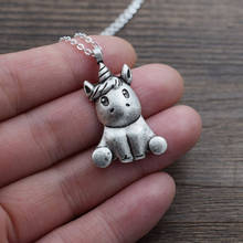 SanLan 1pcs Unicorn necklace gift for her Christmas Child Gift 2024 - buy cheap