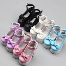 60cm bjd sd Doll PU Leather Shoes Girl Toys Children's Shoes 7.8cm 1/3 BJD Doll Toys High Wheel Shoes 2024 - buy cheap