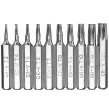 10pcs CR-V Torx Screwdriver Bits Set 28mm Drill Batch Head Screwdriver Bits T3 T4 T5 T6 T7 T8 T9 T10 T15 T20 Mobile Phone Repair 2024 - buy cheap