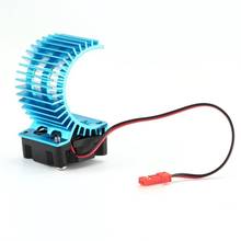 Radiador disipador de calor de Motor de aleación con ventilador de refrigeración, disipación de calor para coche 1/10 HSP RC, Motor sin escobillas 380 390 2024 - compra barato