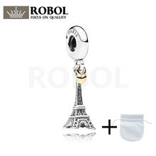 Colgante de plata de la Torre Eiffel para mujer, 791302, 2021, 100%, plata esterlina 925, joyería para mujer, envío al por mayor gratis 2024 - compra barato