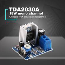 Placa amplificadora de potência, tda2030a super mini dc 6-18v módulo de canal duplo eletrônico ferramenta diy amplificação de áudio volume ajustável 2024 - compre barato