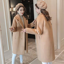 Abrigo coreano para mujer, abrigos de mezcla de lana Vintage a la moda, doble botonadura, otoño e invierno, 2021 2024 - compra barato