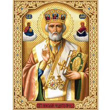 5d Crafts Religious Diamond Painting Mosaic Icon Mara Saint Nicholas 3d Square Diy Diamond Embroidery Pattern Orthodox 2024 - buy cheap