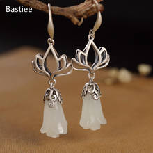 Bastiee-joyería de plata 925 para mujer, joyería de Jade, Pendientes colgantes, pendientes coreanos, pendientes largos 2024 - compra barato