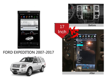 Reproductor de DVD para coche estilo tesla, RADIO con navegación GPS, IPS, Android 9,0, 17 pulgadas, para Ford Expedition, 2007-2017 2024 - compra barato