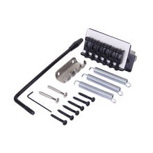 Black 6 String TREMOLO BRIDGE TREM Bar SET FOR   OCASTER GUITAR 2024 - buy cheap