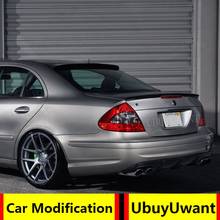 Para w211 spoiler 2003-2008 mercedes-benz w211 e-class e200 e260 material de fibra de carbono asa traseira do carro cor traseira do telhado spoiler 2024 - compre barato