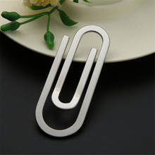 Creative Stainless Steel Metal Money Clips Paper Clip Holder Folder Banknote Clip Silver 2024 - buy cheap