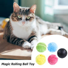 Bola de rodillo mágica eléctrica automática para mascotas, Juguetes Divertidos para perros y gatos, 5 uds. 2024 - compra barato