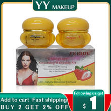 New FEIQUE strawberry smoothing whitening anti freckle cream  face care 20g+20g 12set per lot 2024 - buy cheap